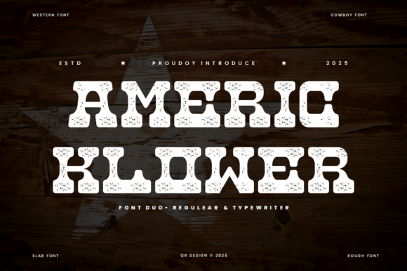 Americ Klower: Bold Wild West Font