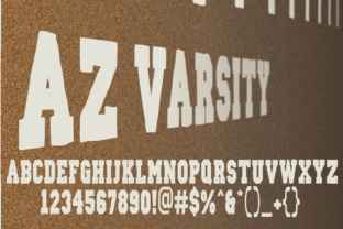 AZ Varsity Font: Bold and Beautiful