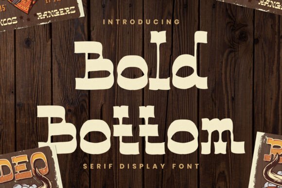 Bold Bottom Font for Web Design