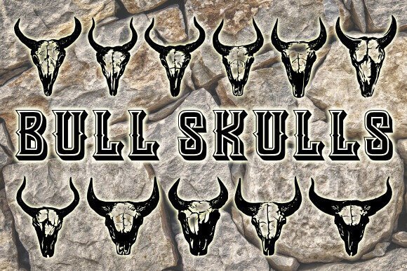 Bull Skulls Font: Bold and Rugged