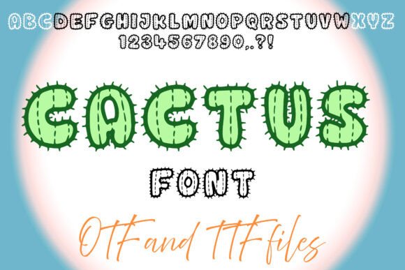 Cactus Cartoon: A Playful Font for Western Vibes