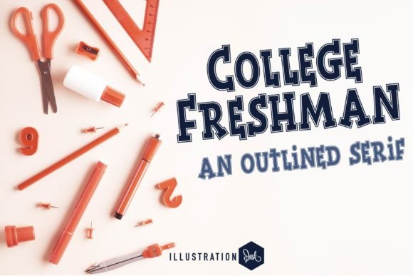 College Freshman Font for Web Design