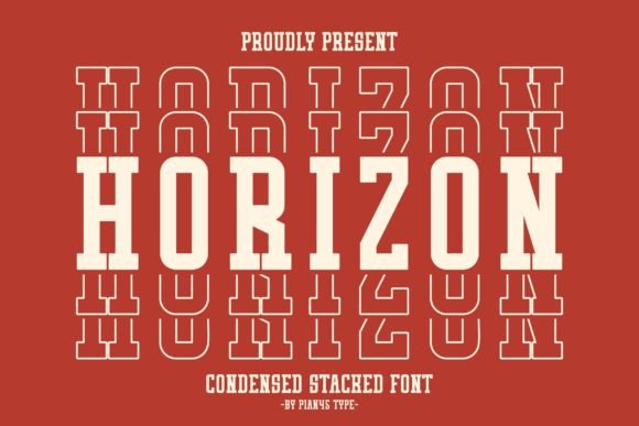 Horizon Stacked: A Bold Font for Modern Design
