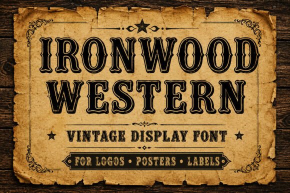 Ironwood Western: A Wild-West Typeface