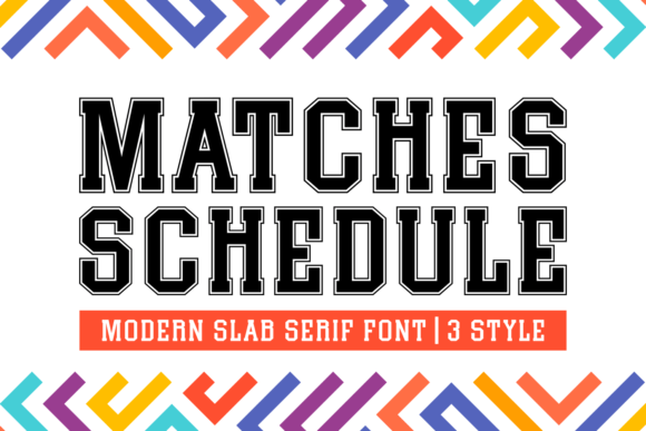 Matches Schedule Font Review