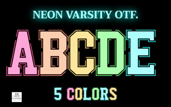 Neon Varsity Font Review