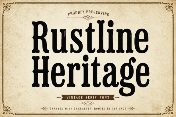 Rustline Heritage Font