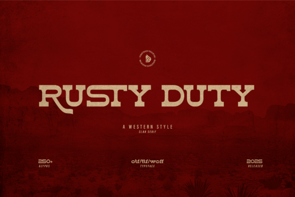 Rusty Duty: A Bold Slab Serif for Western Branding