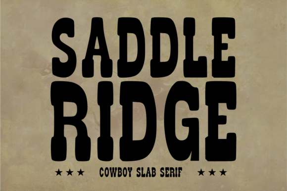 Saddle Ridge Font Review