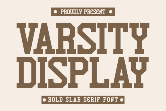 Varsity Display: A Bold Statement for Designers
