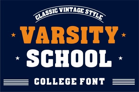 Varsity School: A Bold Font for Editorial Design