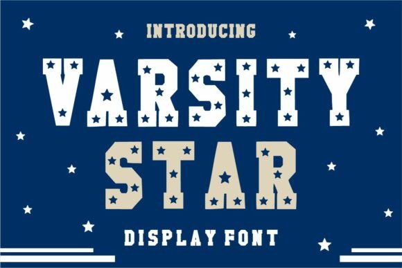 Varsity Star Font for Web Design